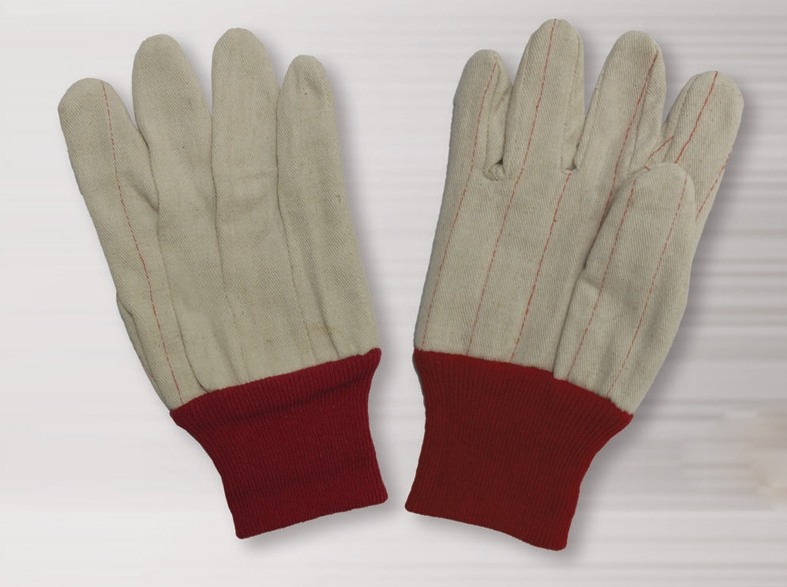 COTTON CANVAS /HOTMILL GLOVES WITH RED K/W