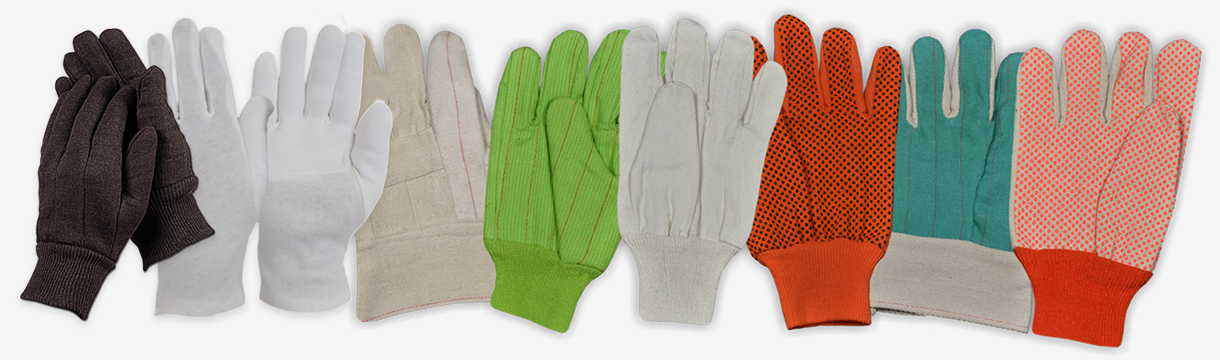 Apex International Manufacturers and Exporters of Cotton Working Gloves in Worldwide.